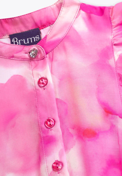 Fustan cerimonial me motive roze/Abito Fantasia/Brums