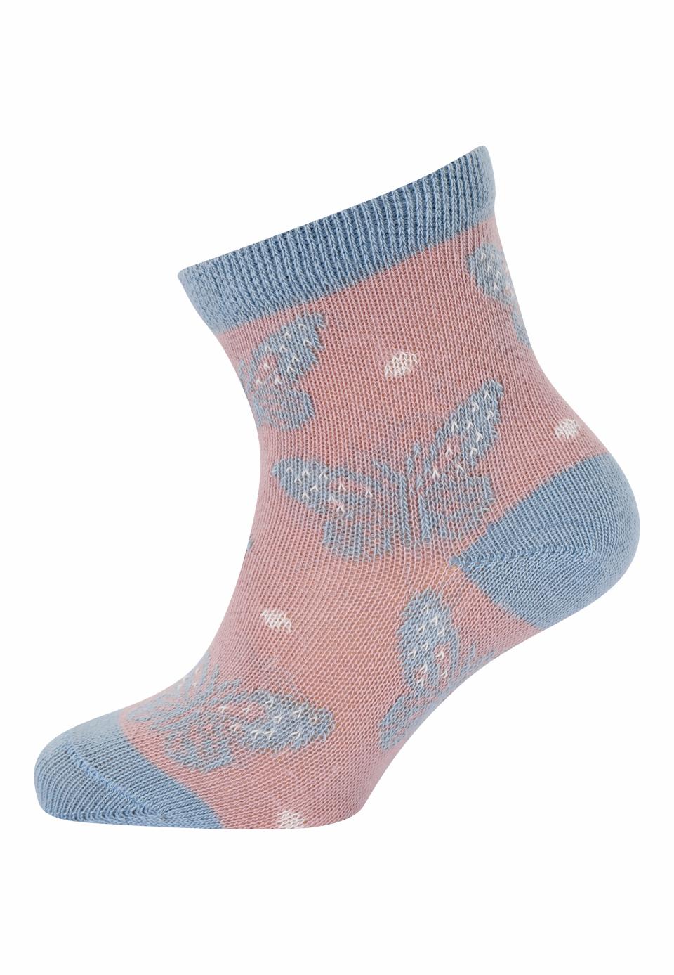 Corape me flutura/butterfly socks - alt rosa-Melton