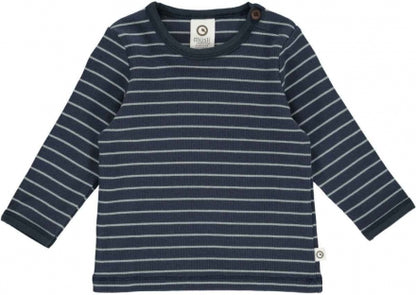 Triko me vija me menge te gjata/LONG SLEEVE BABY SHIRT GOTS NIGHT BLUE-Müsli