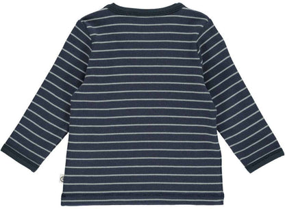 Triko me vija me menge te gjata/LONG SLEEVE BABY SHIRT GOTS NIGHT BLUE-Müsli