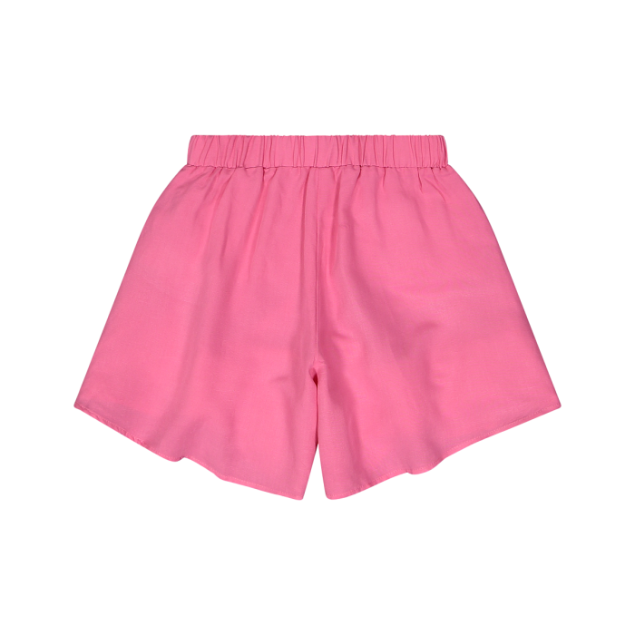 Fund-pantallona lino roze/Gonnapantalone in viscosa lino da bambina/Melby