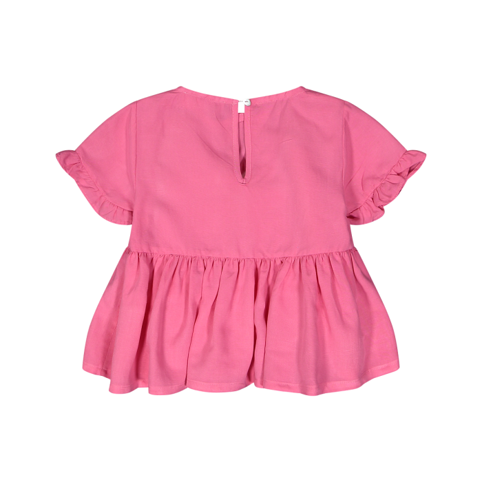 Bluzë roze e fresket lino/Blusa in viscosa lino bambina/Melby