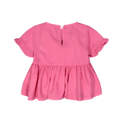 Bluzë roze e fresket lino/Blusa in viscosa lino bambina/Melby