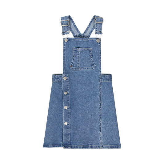 Kominoshe fund xhins për vajza/Salopette in denim da bambina/Melby