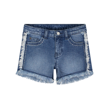 Pantallona të shkurtra xhins për vajza/Shorts in denim da bambina/Melby