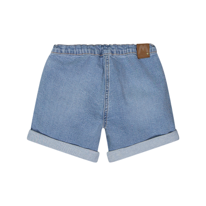 Pantallona të shkurtra bermuda elastike/Bermuda in tessuto stretch da bambina/Melby