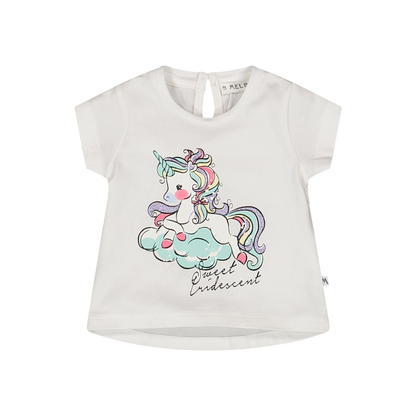 Bluzë me mëngë të shkurtra për  bebi vajza/T-shirt a maniche corte per baby girl/Melby