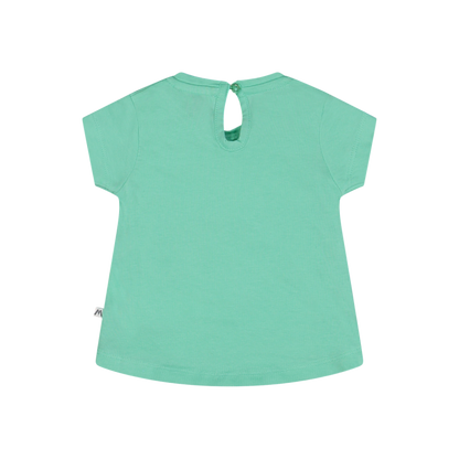 Bluzë me mëngë të shkurtra për  bebi vajza/T-shirt a maniche corte per baby girl/Melby