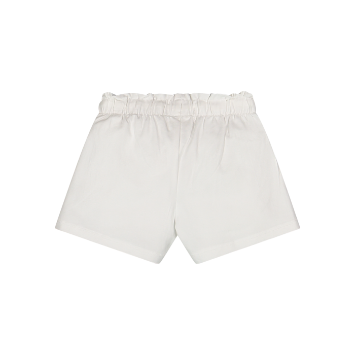 Pantallona të shkurtra jersey te bardha për vajza/Shorts da bambina in jersey stretch/Melby
