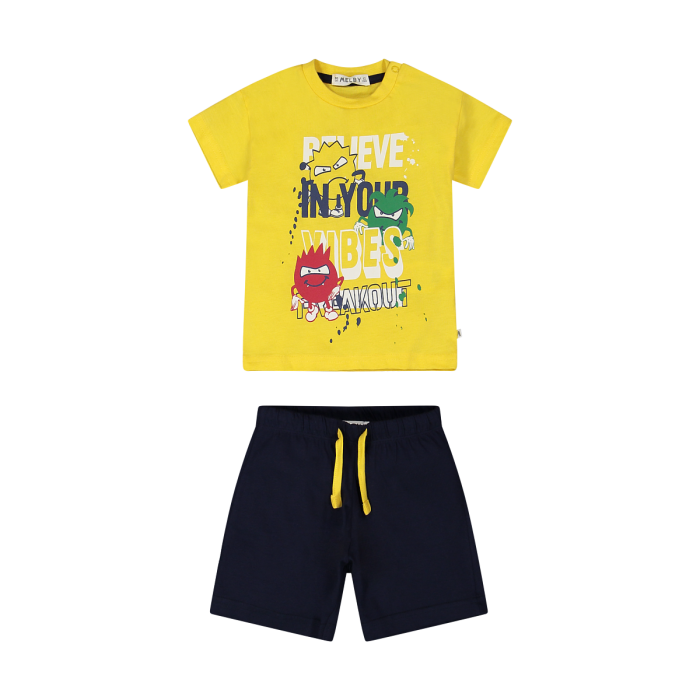 Kostum per djem me menge te shkurtra/Completo in jersey da bambino/Melby