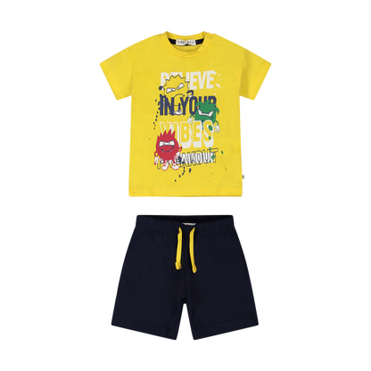 Kostum per djem me menge te shkurtra/Completo in jersey da bambino/Melby