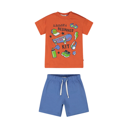 Kostum per djem me menge te shkurtra/Completo in jersey da bambino/Melby