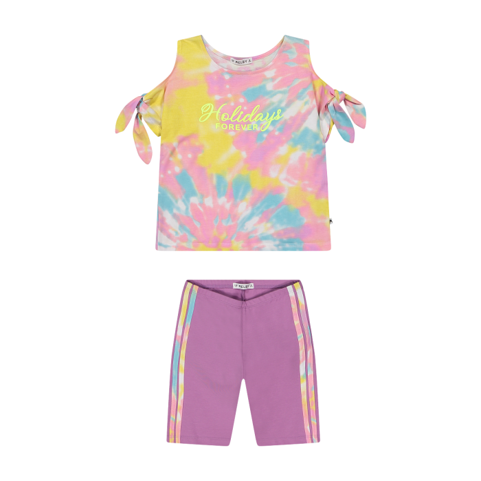 Kostum për vajza/Completo in jersey stretch da bambina/Melby