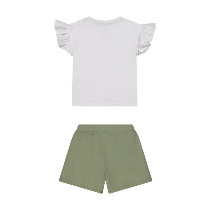 Kostum dy pjese per vajza/Completo in jersey stretch da bambina/Melby