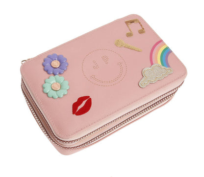 Kulete roze e mbushur me mjetet e shkolle/Pencil Box Filled Lady Gadget Pink-Jeune Premier