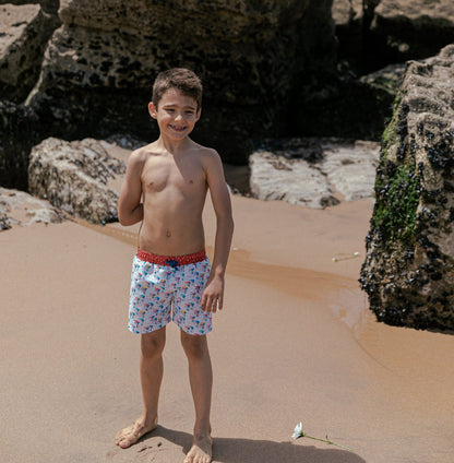 Tuta plazhi me bicikleta/
Cycling classic swim shorts-Paper Boat