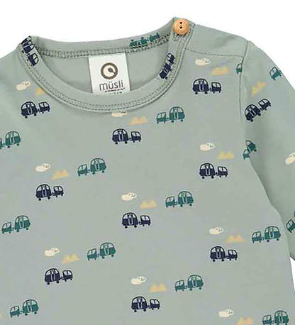 Müsli Blouse - Caravan - Spa Green/Night Blue/Pine/Rye - Müsli