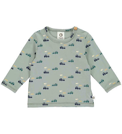 Müsli Blouse - Caravan - Spa Green/Night Blue/Pine/Rye - Müsli