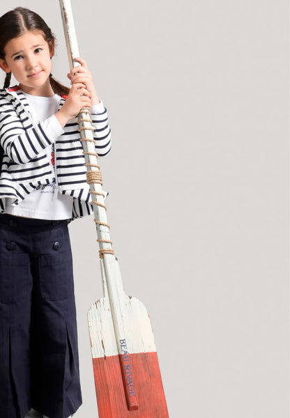 Pantallona blu me kopsa/Pantalone in Canvas/Brums