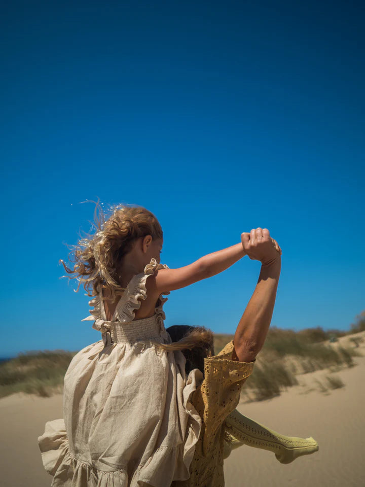 Fustan Frill/ Danita Frill, Dress - Dijon Stripe/MarMar