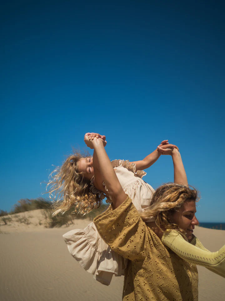 Fustan Frill/ Danita Frill, Dress - Dijon Stripe/MarMar