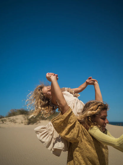 Fustan Frill/ Danita Frill, Dress - Dijon Stripe/MarMar