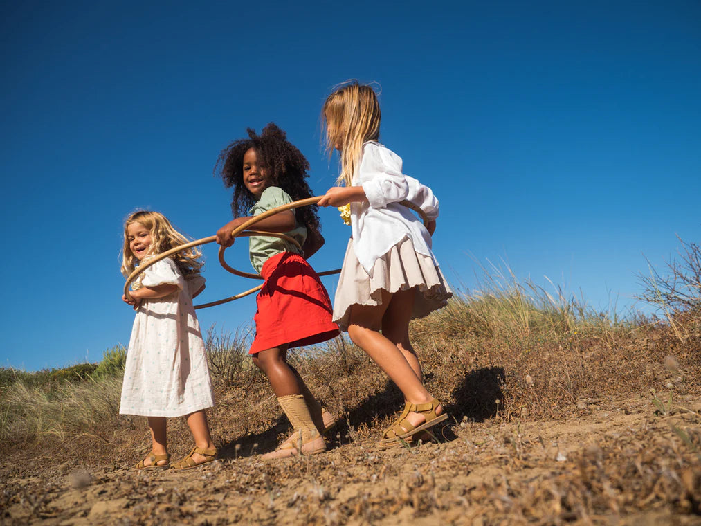 Fustan i fresekt pambuk me menge te shkurtra/ Dagny, Dress - Geometrics/MarMar