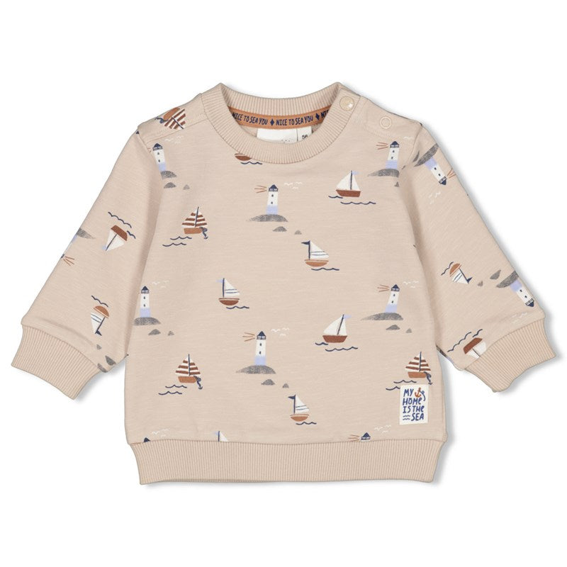 Bluze me menge te gjata/ Sweater AOP - Let's Sail/ Feetje