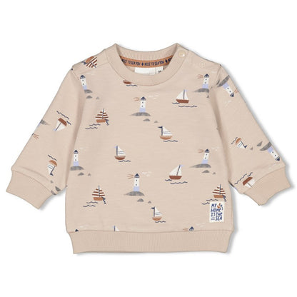 Bluze me menge te gjata/ Sweater AOP - Let's Sail/ Feetje