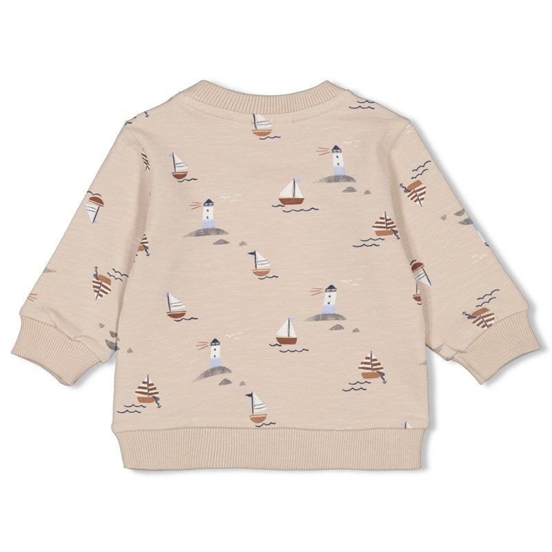 Bluze me menge te gjata/ Sweater AOP - Let's Sail/ Feetje