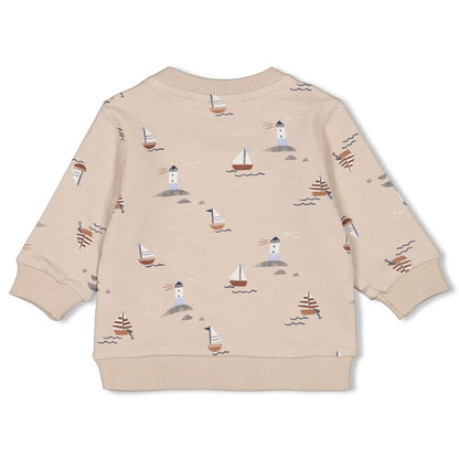 Bluze me menge te gjata/ Sweater AOP - Let's Sail/ Feetje