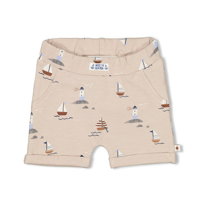 Tuta te shkurtra me varka / Shorts AOP - Let's Sail / Feetje