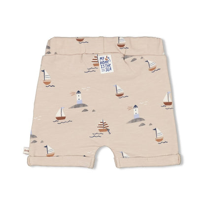 Tuta te shkurtra me varka / Shorts AOP - Let's Sail / Feetje