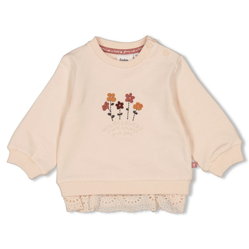 Bluze me qendisje/ Sweater - Wild Flowers/ Feetje