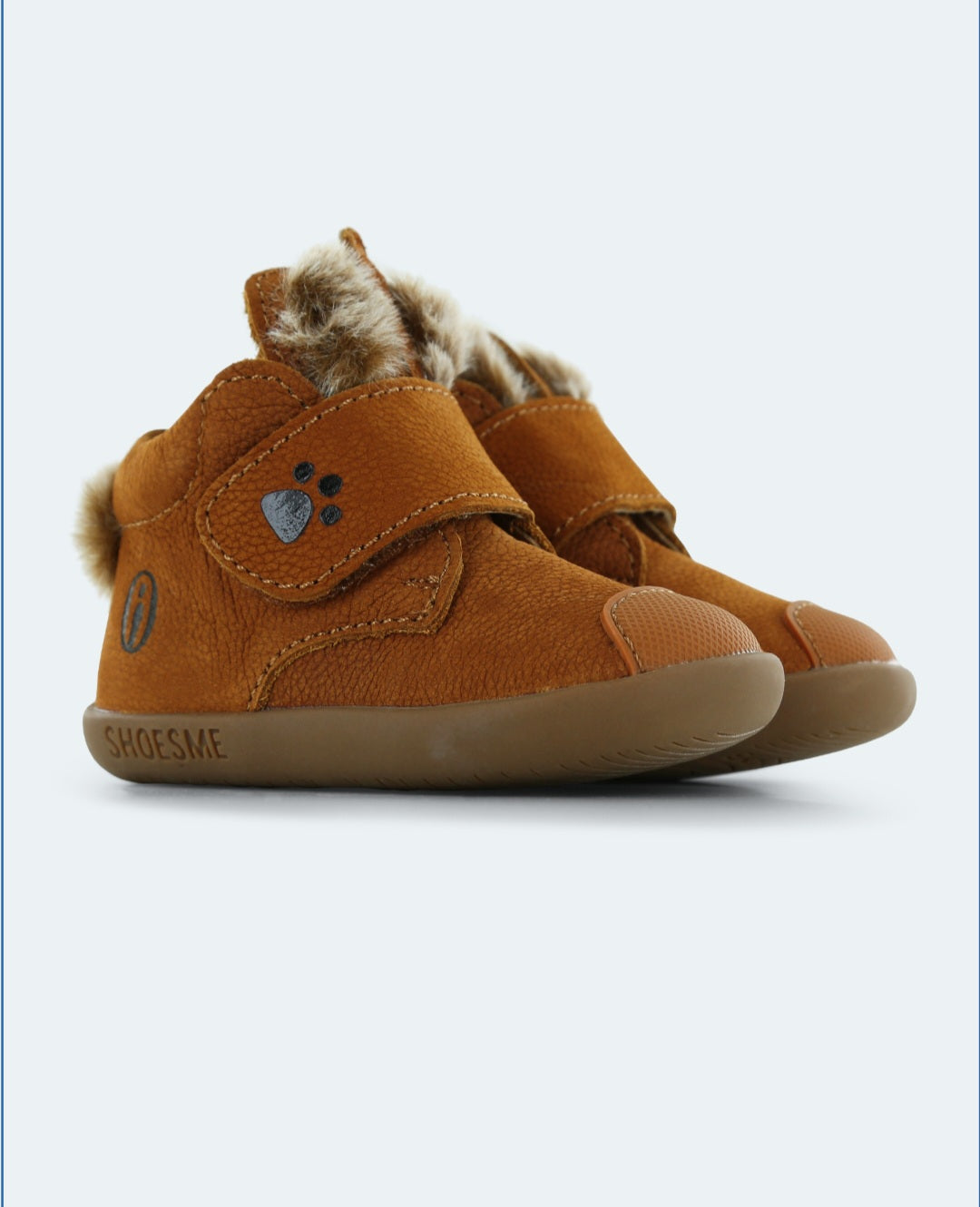 Këpucë me gezof me putra qeni/baby flex cognac Shoesme
