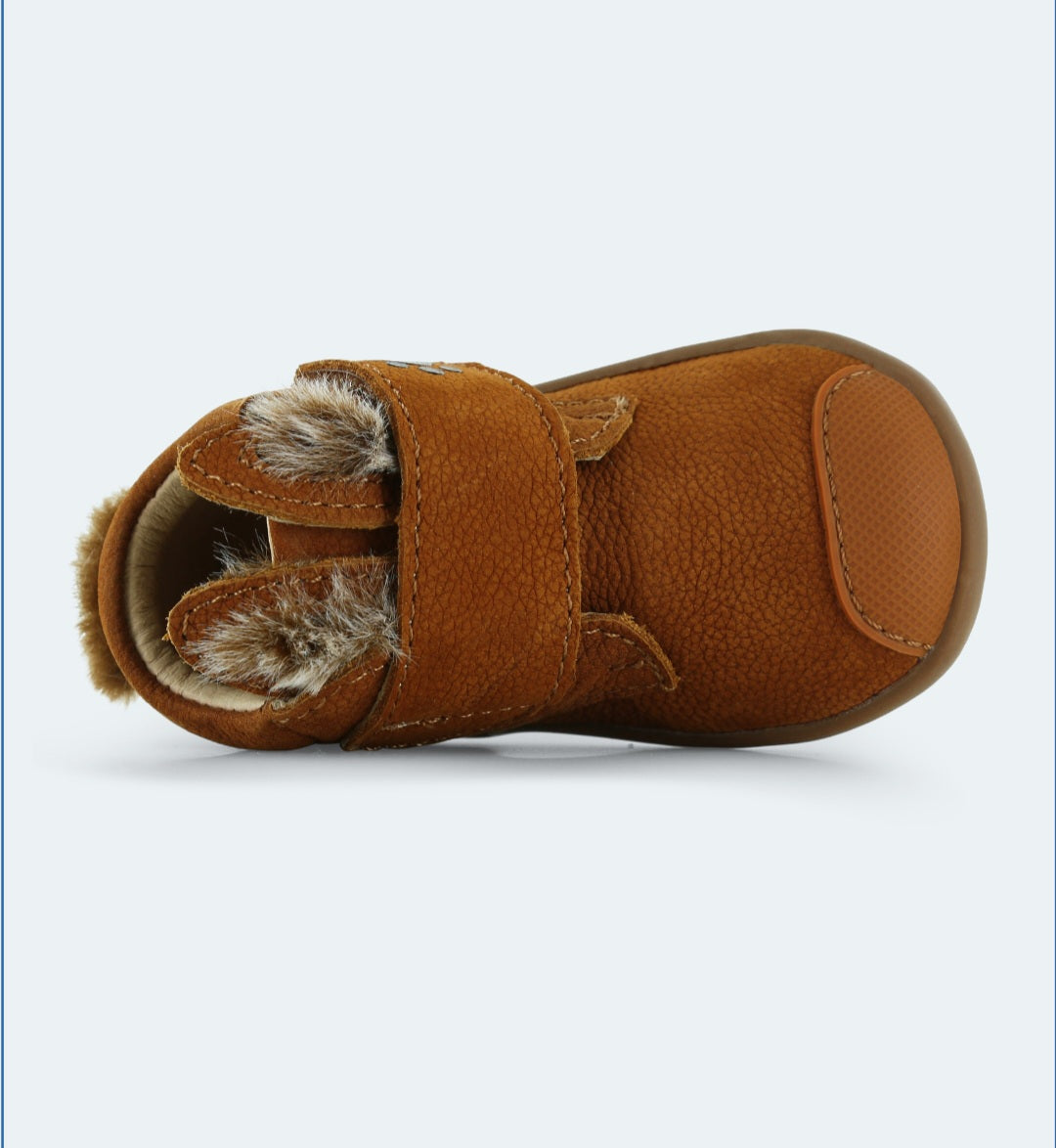 Këpucë me gezof me putra qeni/baby flex cognac Shoesme