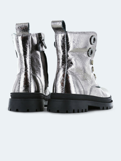 Këpucë argjendi me zinxhir/New tank old silver -Shoesme