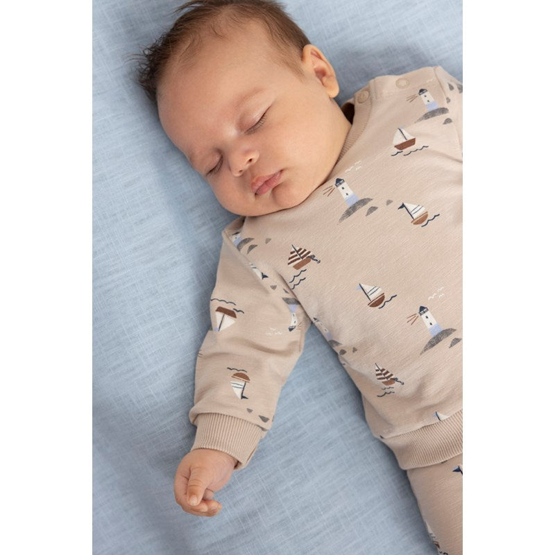 Bluze me menge te gjata/ Sweater AOP - Let's Sail/ Feetje
