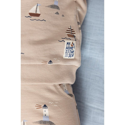 Bluze me menge te gjata/ Sweater AOP - Let's Sail/ Feetje