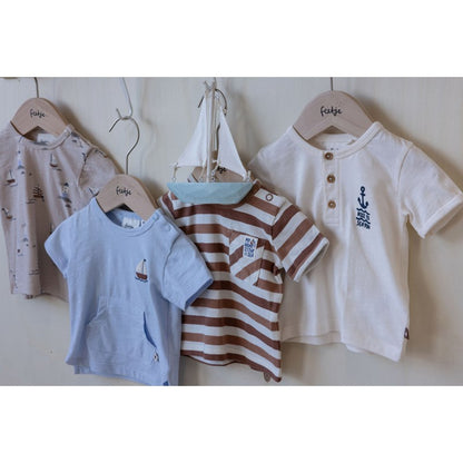 Bluze me menge te shkurtra/ T-shirt - Let's Sail/ Feetje