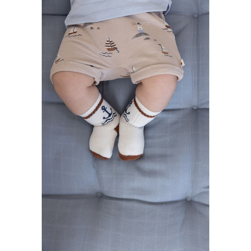 Tuta te shkurtra me varka / Shorts AOP - Let's Sail / Feetje
