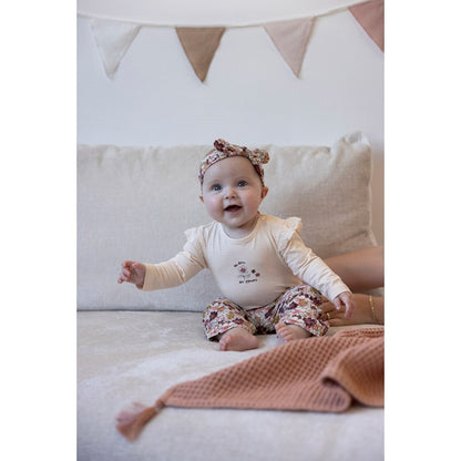 Bluze roze me menge te gjata/ Longsleeve frills - Wild Flowers/ Feetje
