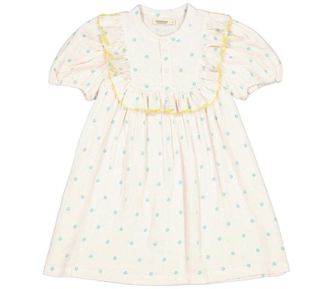 Fustan i fresekt pambuk me menge te shkurtra/ Dagny, Dress - Geometrics/MarMar