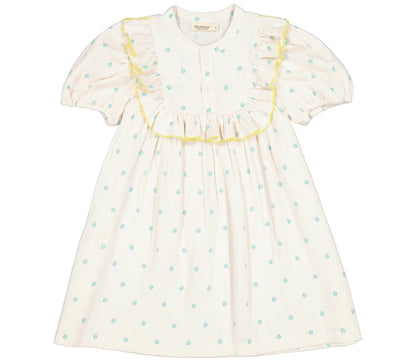 Fustan i fresekt pambuk me menge te shkurtra/ Dagny, Dress - Geometrics/MarMar