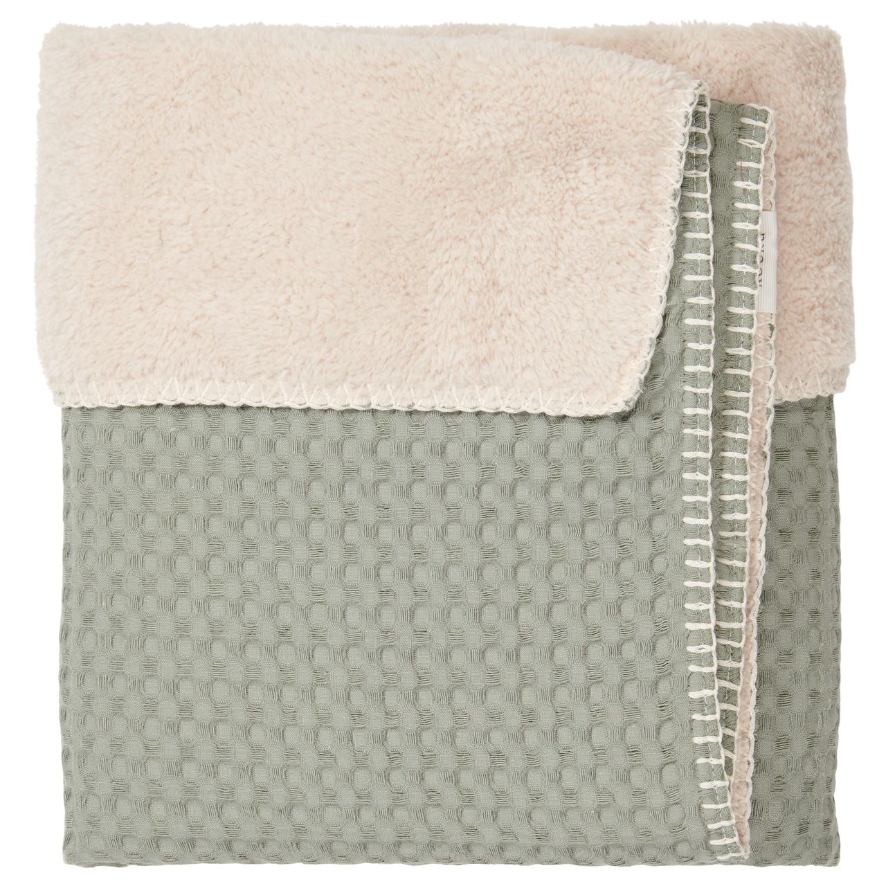 Batanije pellushi shadow green soft sand/ single bad blanket teddy oslo-Koeka