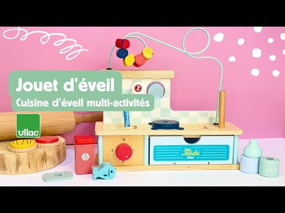 Kuzhinë druri me shumë aktivitete/ Multi-activity early-learning kitchen/ Vilac