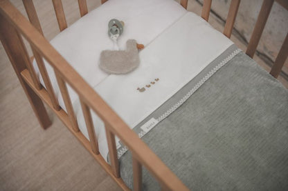 Batanije Vik \bassinet blanket flannel green-Koeka