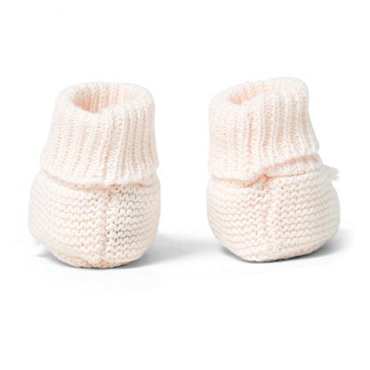 Pupa  të thurura  Rozë e zbehtë/Knitted Booties Pale pink-Tartine et chocolat