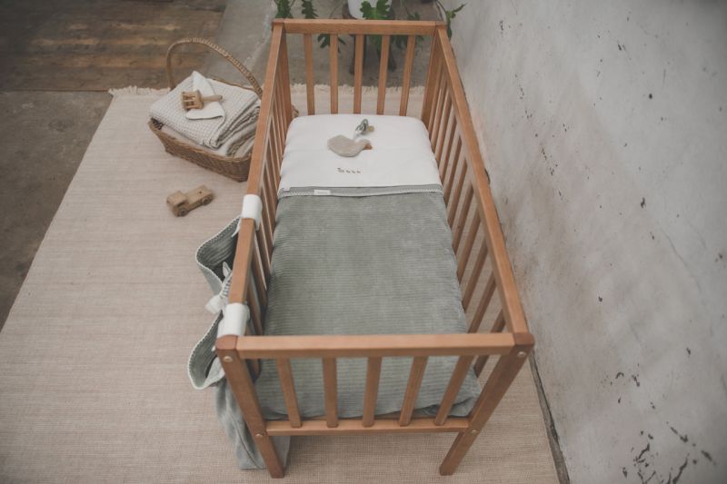 Batanije Vik \bassinet blanket flannel green-Koeka