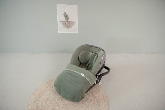 Mbeshtjellese per sexholinon e makines/Car seat cover blanket- Koeka